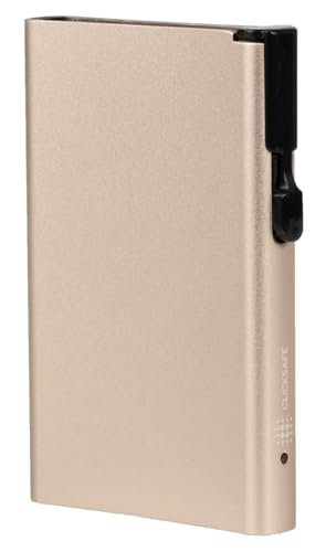 Etui na karty Clicksafe RFID - aluminium kość słoniowa biała 8 kart