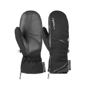 Rękawiczki - Rękawice narciarskie damskie z owczej skóry Primaloft Reusch Lore Stormbloxx Mitten 7702 czarno-srebrny - miniaturka - grafika 1