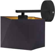 Lampy ścienne - Czarny kinkiet do sypialni PATNA GOLD - miniaturka - grafika 1