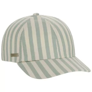 Czapka z Daszkiem Bawełniana Stripe by Seeberger, miętowy, One Size - Czapki i chusty sportowe męskie - miniaturka - grafika 1