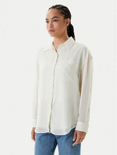 Calvin Klein Koszula LV044B902G Écru Regular Fit - Koszule damskie - miniaturka - grafika 1