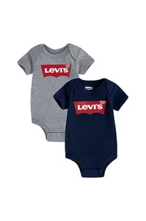 Body dla niemowląt - Levi's Body niemowlęce (2-PACK) kolor granatowy - grafika 1