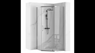 Brodziki prysznicowe - Rea K8778 Axin Chrom Kabina bez brodzika 800x800x1950 - miniaturka - grafika 1