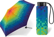 Parasole - Parasol manualny Happy Rain Essentials Ultra Mini Pixel Rainbow - Cold - miniaturka - grafika 1