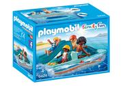 Figurki dla dzieci - Playmobil Rodzinna zabawa - 9424 Water bike with slide 9424 - miniaturka - grafika 1