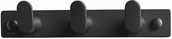 Wieszaki łazienkowe - Stella listwa 3 haczyki fasolki czarna 18.053-B - miniaturka - grafika 1