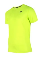 Koszulki sportowe męskie - 4F T-shirt funkcyjny w kolorze zielonym - miniaturka - grafika 1