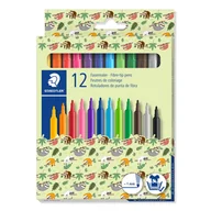 Kredki, ołówki, pastele i pisaki - Staedtler, Flamastry szkolne Pattern Mix w opakowaniu, 12 kolorów - miniaturka - grafika 1