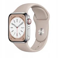 Akcesoria do smartwatchy - PASEK do Zegarka APPLE WATCH GUMOWY 42/44/45mm BEŻOWY - miniaturka - grafika 1