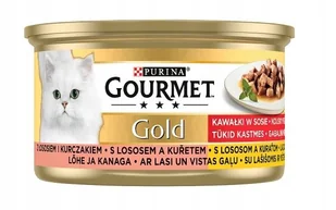 Gourmet Gourmet Gold z nadzieniem, 12 x 85 g - Łosoś - Mokra karma dla kotów - miniaturka - grafika 1