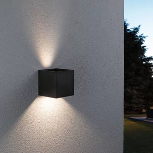 Zewnętrzna lampa ścienna LED Paulmann Cybo, RGBW, 10x10cm, antracytowa - Lampy ogrodowe - miniaturka - grafika 2