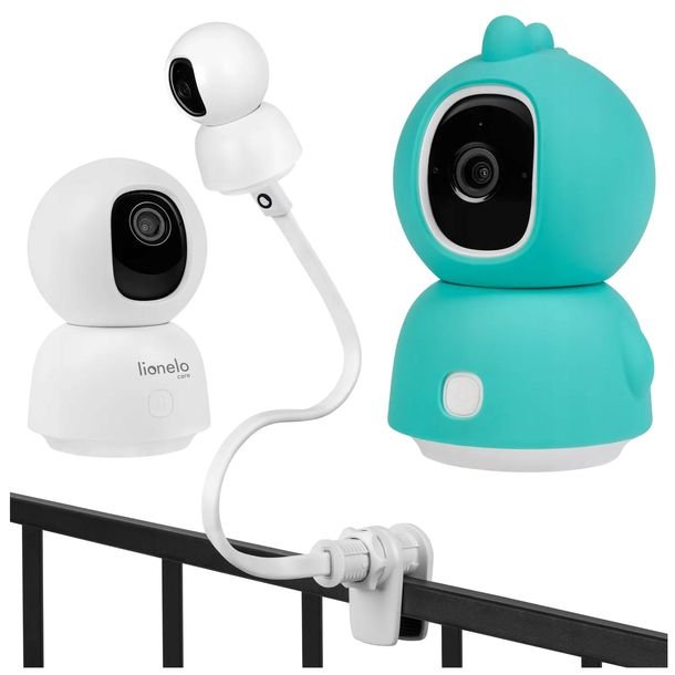Elektroniczna niania WiFi zasięg bez ograniczeń + uchwyt Lionelo Babyline