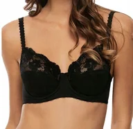 Biustonosze - Lovable Biustonosz Z Fiszbinami Czarny Z Koronką 75D J2A - miniaturka - grafika 1
