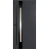 Drzwi zewnętrzne - OK Doors Drzwi zewnętrzne stalowe wejściowe Supreme 68 antracytowe 90 prawe Trendline - miniaturka - grafika 1