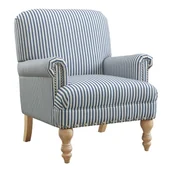 Fotele - Niebieski lniany fotel Jaya – Støraa - miniaturka - grafika 1