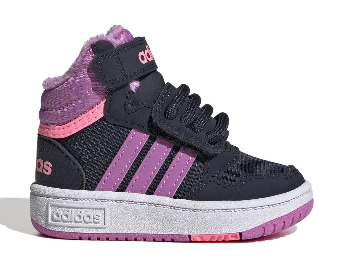Buty dziecięce adidas Core GW4485 HOOPS MID 3.0 AC I Czarne