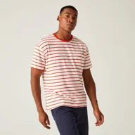 Koszulki sportowe męskie - Regatta Męska koszulka Shorebay Tee II Biały, Cotton, Rozmiar: S - miniaturka - grafika 1