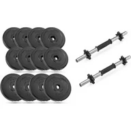 Hantle i ciężarki - Zestaw: Gryf krótki prosty 45cm + obciążenia 2,5kg + 1,25kg Gymtek - miniaturka - grafika 1