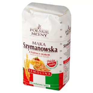 Polskie Młyny Mąka Szymanowska Semolina z pszenicy durum 1 kg - Mąka - miniaturka - grafika 1