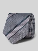 Krawaty i muchy męskie - Krawat z jedwabiu ze wzorem na całej powierzchni (7,5 cm) - miniaturka - grafika 1