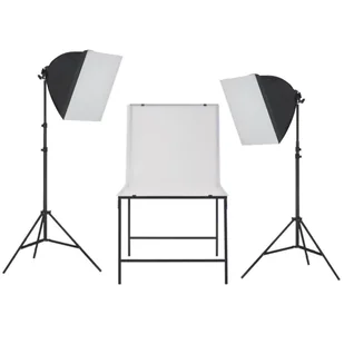vidaXL Zestaw studyjny  Zestaw oświetleniowy softbox do studia ze stołem fotograficznym 190212 - Inne akcesoria studyjne - miniaturka - grafika 1