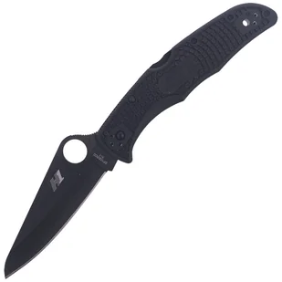 Nóż składany Spyderco Pacific Salt 2 Black Blade Plain (C91PBBK2) - Noże - miniaturka - grafika 1