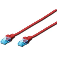 Patchcordy - Digitus Professional Patch cord UTP kat. 5e 2m PVC czerwony DK-1512-020/R - miniaturka - grafika 1