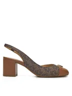 Sandały damskie - Michael Kors Sandały Perla Flex Toe Cap Pump 40R5PLMP1B Brązowy - miniaturka - grafika 1