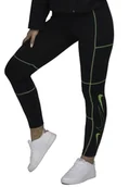 Legginsy - Nike Damskie Legginsy Dm1767 010 Czarne Getry R-Xs - miniaturka - grafika 1