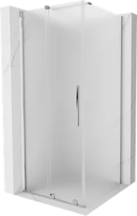 Mexen Velar kabina prysznicowa rozsuwana 120x120 cm, szron, chrom - 871-120-120-31-01 - Kabiny prysznicowe - miniaturka - grafika 1