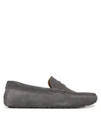 Mokasyny męskie - BOSS Mokasyny Noel 50541750 Szary - miniaturka - grafika 1