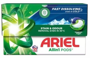 Ariel Kapsułki Do Prania Mountain Spring Stain&odour All IN1 Pods Ariel 22