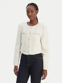 Marynarki i żakiety damskie - Guess Marynarka W6RL54 WJ632 Écru Regular Fit - miniaturka - grafika 1