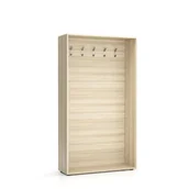 Wieszaki i stojaki - PLAN Ścianka na ubrania (wieszak), 5 haczyków, naturalny dąb 6101281 - miniaturka - grafika 1