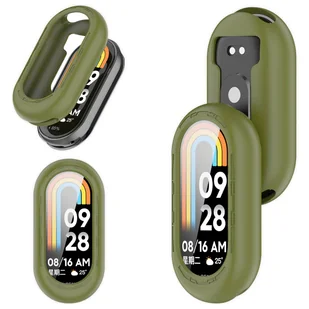 Etui silikonowe Vanfone do Xiaomi Mi Band 8, khaki - Akcesoria do smartwatchy - miniaturka - grafika 1