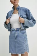 Spódnice - Answear Lab spódnica jeansowa kolor niebieski mini ołówkowa - miniaturka - grafika 1