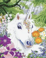 Malowanie po numerach - Czar jednorożca - malowanie po numerach 50x40 cm - miniaturka - grafika 1