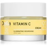 Kremy do twarzy - Delia Cosmetics Vitamin C rozjaśniający krem na dzień do twarzy 50 ml - miniaturka - grafika 1