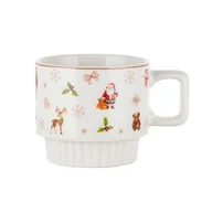 Filiżanki - Filiżanka ze spodkiem Winter Fun 220 ml wielokolorowy - miniaturka - grafika 1