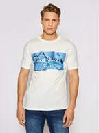 Koszulki męskie - Pepe Jeans T-Shirt Raury PM506480 Biały Slim Fit - miniaturka - grafika 1