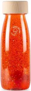 Petit Boum, Butelka sensoryczna FLOAT pomarańczowa - Zabawki sensoryczne - miniaturka - grafika 1