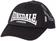 Czapki damskie - Lonsdale Czapka Donnington, czarny/biały, jeden rozmiar, 114967 - miniaturka - grafika 1