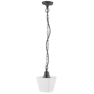 Sanico Giza 312242 lampa wisząca zwis 1x12W E27 IP44 czarna / biała - Lampy ogrodowe - miniaturka - grafika 1