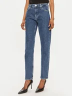 Spodnie damskie - Calvin Klein Jeansy K20K207268 Niebieski Slim Fit - miniaturka - grafika 1