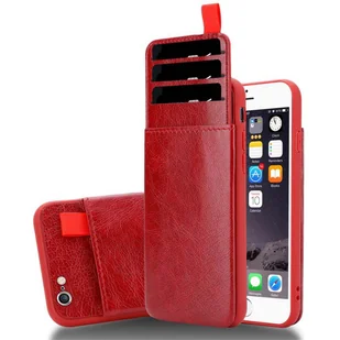 Etui ochronne Cadorabo do Apple iPhone 6 / 6S w kolorze czerwonym etui na telefon komórkowy etui TPU wysuwane kieszenie na karty - Etui i futerały do telefonów - miniaturka - grafika 1