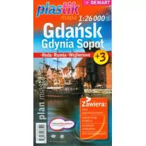Gdańsk Gdynia Sopot plan miasta Plastik 1:23000
