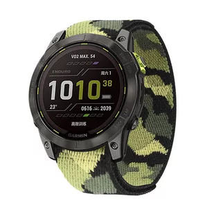 opaska pasek bransoleta NYLON LOOP GARMIN FENIX 3/5X/3HR/5X PLUS/6X/6X PRO/7X moro zielone - Akcesoria do smartwatchy - miniaturka - grafika 1