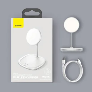 Baseus magnetyczna bezprzewodowa indukcyjna ładowarka Qi 15 W uchwyt na telefon podstawka (kompatybilna z MagSafe do iPhone) biały (WXSW-02) - Ładowarki do telefonów - miniaturka - grafika 27