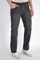 Spodnie męskie - JEANSY MĘSKIE WRANGLER TEXAS 821 AUTHENTIC STRAIGHT CASH BLACK - miniaturka - grafika 1