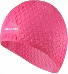 AQUA-SPORT Czepek pływacki silikonowy na długie włosy - Pływanie - miniaturka - grafika 1